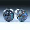 Silver Opal Studs - Australian Opal Shop - 186 Brisbane Rd - Gold Coast - Qld
