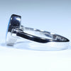 Australian Boulder Opal and Diamond White Gold Ring - Size 7 US Code T43