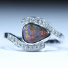 White Gold Opal Ring - Australian Opal Shop - 186 Brisbane Rd - Gold Coast 