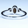 Australian Boulder Opal and Diamond 14K White Gold Ring - Size 6.75 US Code EM315