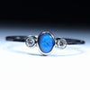 White Gold Opal and Diamond Ring - Opal Birthstone for October