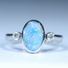 Silver Opal Ring - Australian Opal Shop - 186 Brisbane Rd - Gold Coast - Qld
