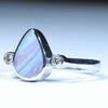 Silver Opal Ring - Opal Birthstone for October - Australian Opal Shop - Qld
