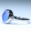 Sterling Silver - Solid Queensland Boulder Opal - Natural Diamonds