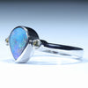 Sterling Silver - Solid Queensland Boulder Opal - Natural Diamonds