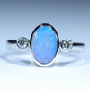 Silver Opal Ring - Australian Opal Shop - 186 Brisbane Rd - Gold Coast - Qld