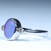 Sterling Silver - Solid Queensland Boulder Opal - Natural Diamonds