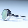Sterling Silver - Solid Queensland Boulder Opal - Natural Diamonds