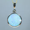 Natural Australian Boulder Opal Gold Pendant