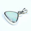 10k Gold - Solid Coober Pedy Dark Opal - Natural Diamond