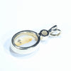Coober Pedy White Opal and Diamond Gold Pendant (11mm x 8.5mm) Code - Z34