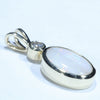 Coober Pedy White Opal and Diamond Gold Pendant (11mm x 8.5mm) Code - Z34