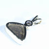 Natural Australian Boulder Opal and Diamond Gold Pendant (11mm x 7mm) Code - Z35