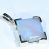Solid Coober Pedy Natural Crystal Opal Gold Pendant - Australian Opal Shop
