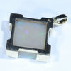 Coober Pedy Solid Crystal Opal Gold Pendant (20mm x 20mm ) Code - Z33