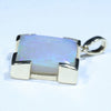 Coober Pedy Solid Crystal Opal Gold Pendant (20mm x 20mm ) Code - Z33