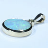 Natural Australian Boulder Opal and Diamond Gold Pendant (16mm x 16mm) Code - Z37