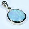 Natural Australian Boulder Opal and Diamond Gold Pendant (16mm x 16mm) Code - Z37