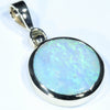 Natural Australian Solid Queensland Boulder Opal Gold Pendant