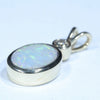 Coober Pedy Solid Opal and Diamond Gold Pendant (11mm x 8mm) Code - Z51
