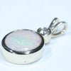 Coober Pedy White Opal and Diamond Gold Pendant (10mm x 9mm) Code - Z36