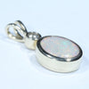 Coober Pedy White Opal and Diamond Gold Pendant (10mm x 9mm) Code - Z36