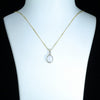 Coober Pedy White Opal and Diamond Gold Pendant (11mm x 8.5mm) Code - Z34