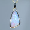 Natural Australian Solid Queensland Pipe Opal Gold Pendant