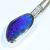 10k Gold - Solid Queensland Boulder Opal - Natural Diamonds