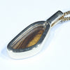 Natural Australian Boulder Opal and Diamond Gold Pendant (17.5mm x 8.5mm) Code - Z38