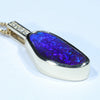 Natural Australian Boulder Opal and Diamond Gold Pendant (17.5mm x 8.5mm) Code - Z38