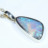 Natural Solid Australian Pipe Opal Gold Pendant (17mm x 9mm) Code - Z39