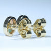 Coober Pedy Crystal Opal 14K Gold Stud Earrings (6mm x 4mm) Code W69