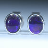 Silver Opal Studs - Australian Opal Shop - 186 Brisbane Rd - Gold Coast - Qld