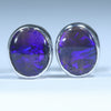 Silver Opal Studs - Australian Opal Shop - 186 Brisbane Rd - Gold Coast - Qld