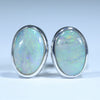 Silver Opal Studs - Australian Opal Shop - 186 Brisbane Rd - Gold Coast - Qld