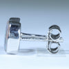Coober Pedy Solid Opal Silver Stud Earring (8mm x 5.5mm) Code - V76