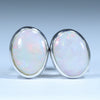 Silver Opal Studs - Australian Opal Shop - 186 Brisbane Rd - Gold Coast - Qld