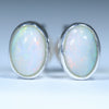 Silver Opal Studs - Australian Opal Shop - 186 Brisbane Rd - Gold Coast - Qld
