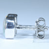 Coober Pedy Solid Opal Silver Stud Earring (6.5mm x 4.5mm) Code - V80