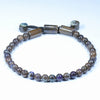 Natural Australian Boulder Opal Matrix Adjustable Opal Bead Bracelet