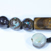Australian Boulder Opal Matrix Bracelet 17cm Code G31