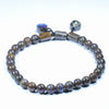Natural Australian Boulder Opal Matrix Adjustable Opal Bead Bracelet
