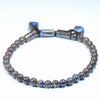 Natural Australian Boulder Opal Matrix Adjustable Bead Bracelet