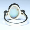 Queensland Crystal Opal and Diamond Gold Ring - Size 7 US Code - T25