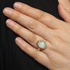 Queensland Crystal Opal and Diamond Gold Ring - Size 7 US Code - T25