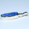 Natural Australian Boulder Opal and Diamond Gold Pendant (18mm x 9mm) Code - Z49
