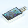 Natural Australian Boulder Opal and Diamond Gold Pendant (15 mm x 9 mm) Code - X25