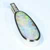 Natural Australian Boulder Opal and Diamond Gold Pendant (20 mm x 8.5 mm) Code - X53
