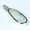 Natural Australian Boulder Opal and Diamond Gold Pendant (20 mm x 8.5 mm) Code - X53